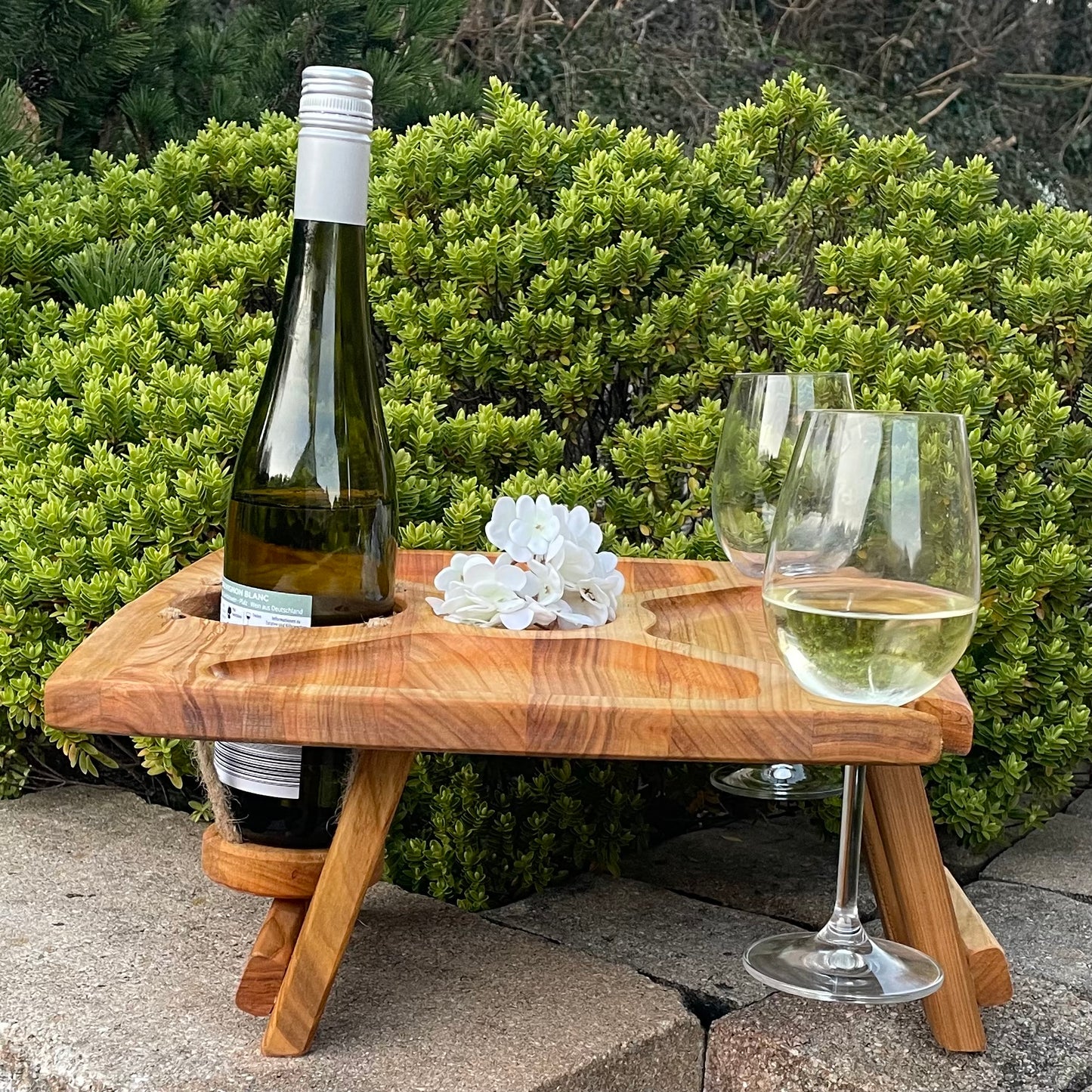 Klappbarer Picknicktisch aus Kirschbaum