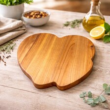 Herz Servierteller aus Kirschbaumholz – personalisiert mit Wunschgravur – Geschenk für Hochzeit, Muttertag & Jahrestag